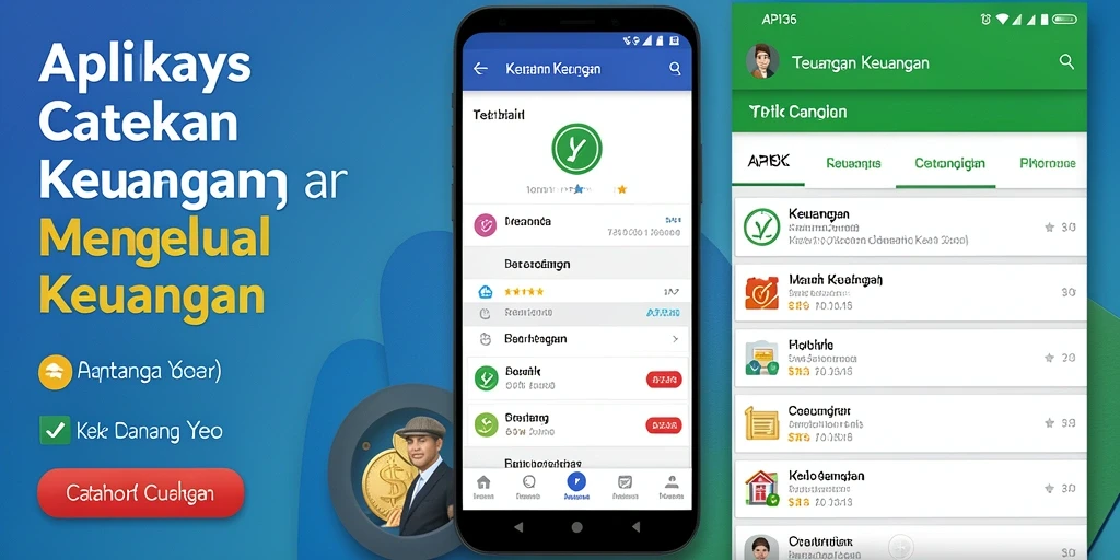 Antarmuka aplikasi API36 untuk Catatan Keuangan yang user-friendly.