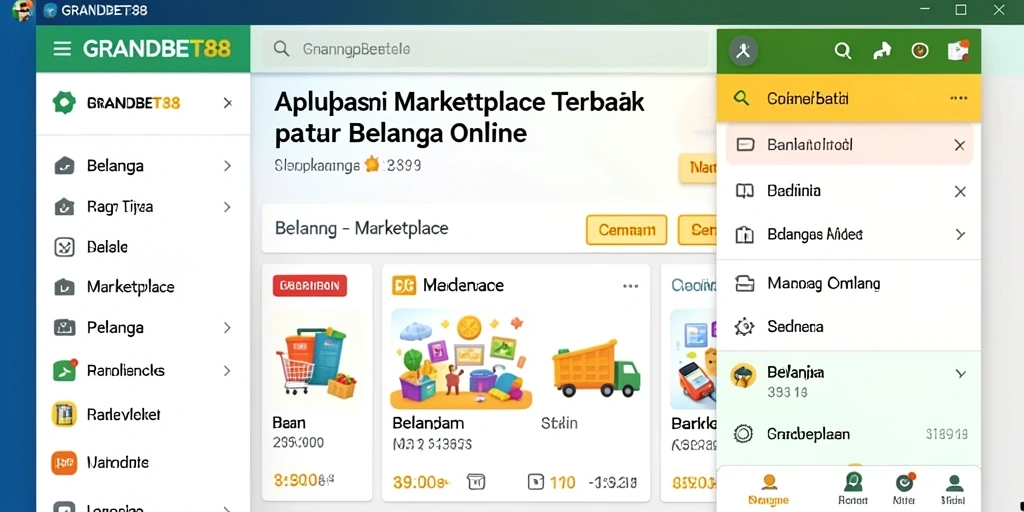 Tampilan antarmuka aplikasi GRANDBET88 yang ramah pengguna untuk berbelanja online.