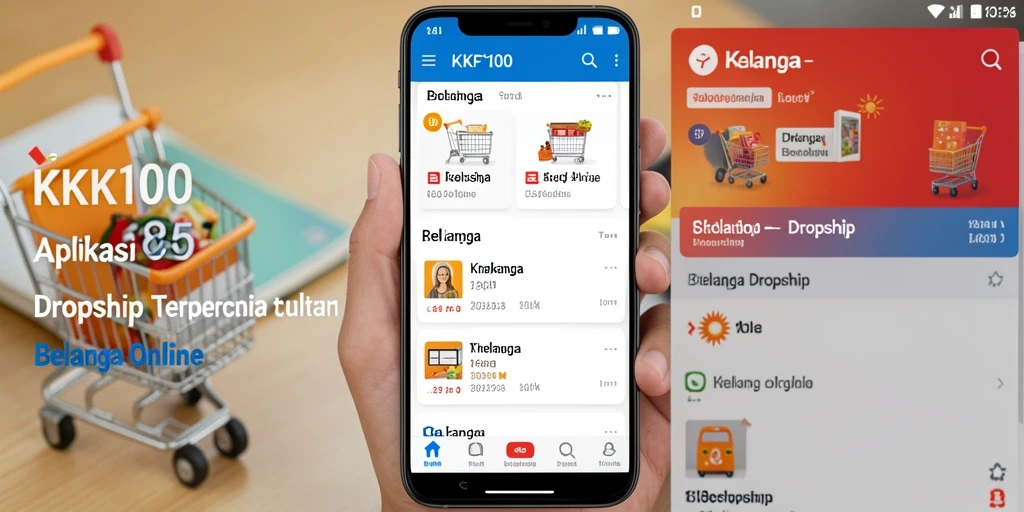 Tampilan antarmuka KPK100 yang memudahkan penggunaan aplikasi Dropship.