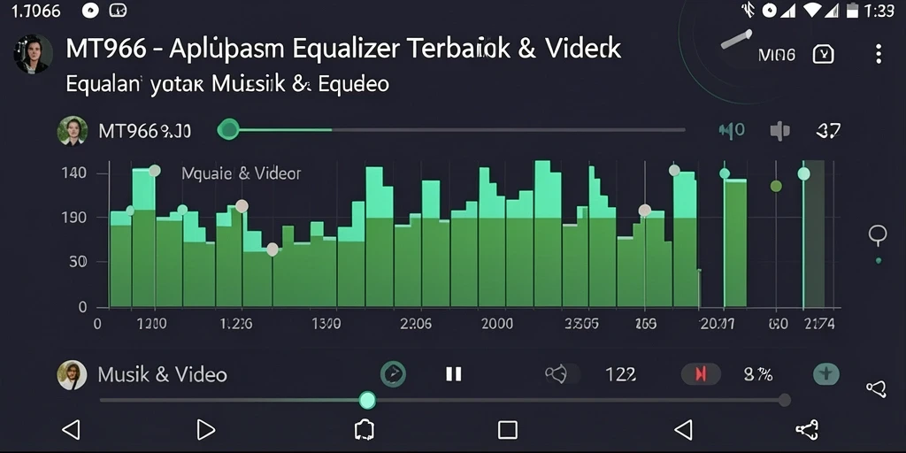 Antarmuka aplikasi Equalizer MT966 yang menarik dan mudah digunakan.